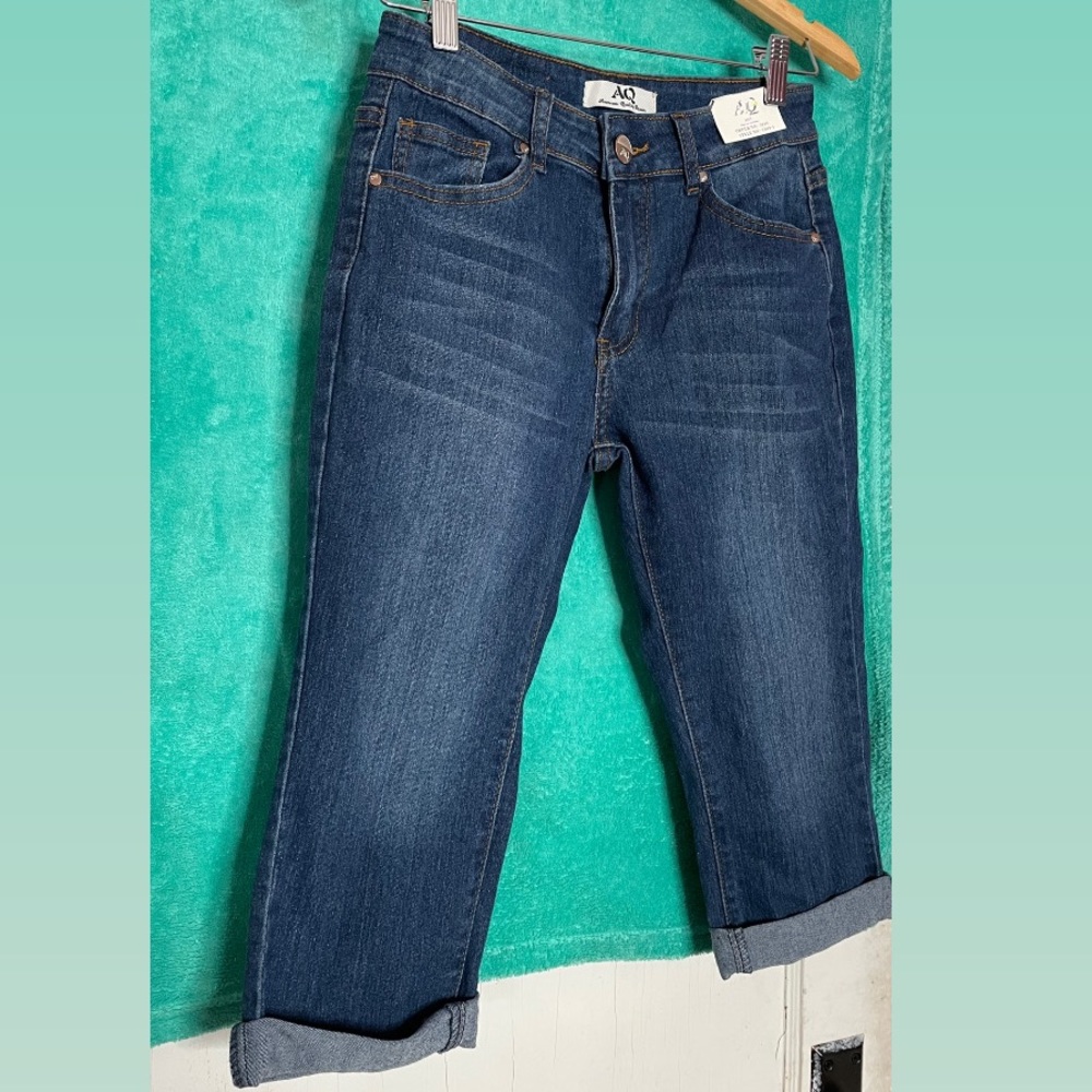 AQ cuffed denim jeans